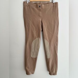ELATION Premium Riding Wear Pull On Tan Jodphur Breeches Equestrian Size 32R